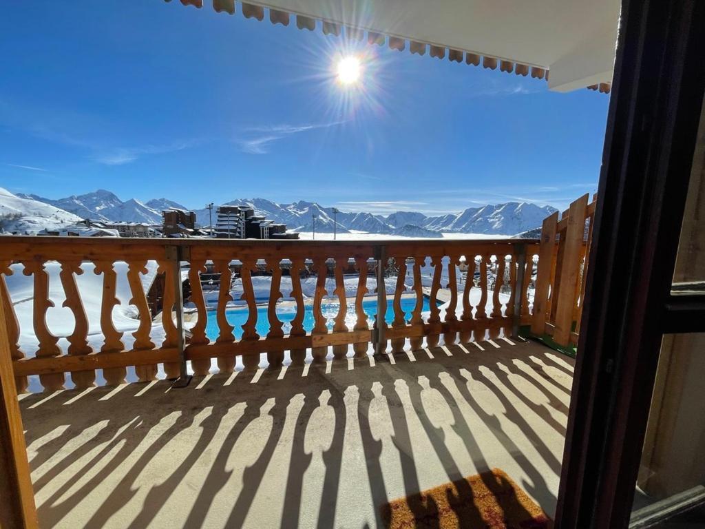 Superbe Studio Avec Vue Exceptionnelle Alpe d'Huez Exteriör bild
