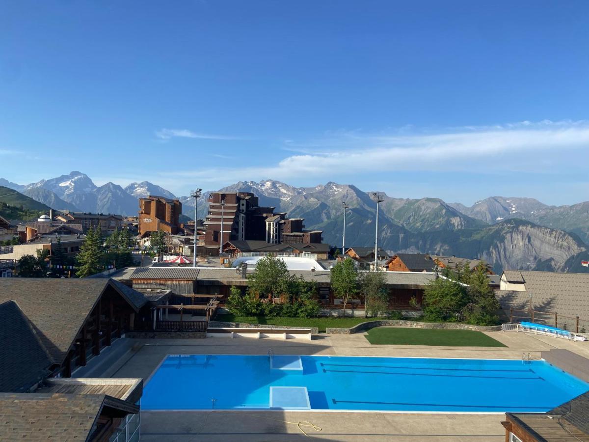 Superbe Studio Avec Vue Exceptionnelle Alpe d'Huez Exteriör bild